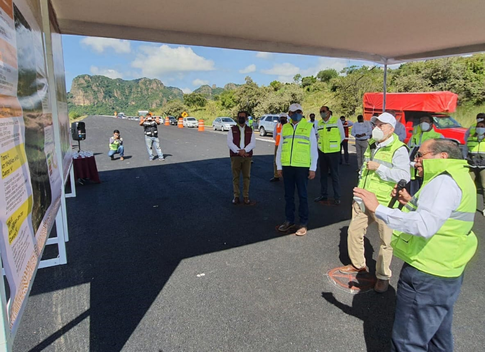 Supervisa titular de SCT obras de modernización de la autopista La Pera-Cuautla