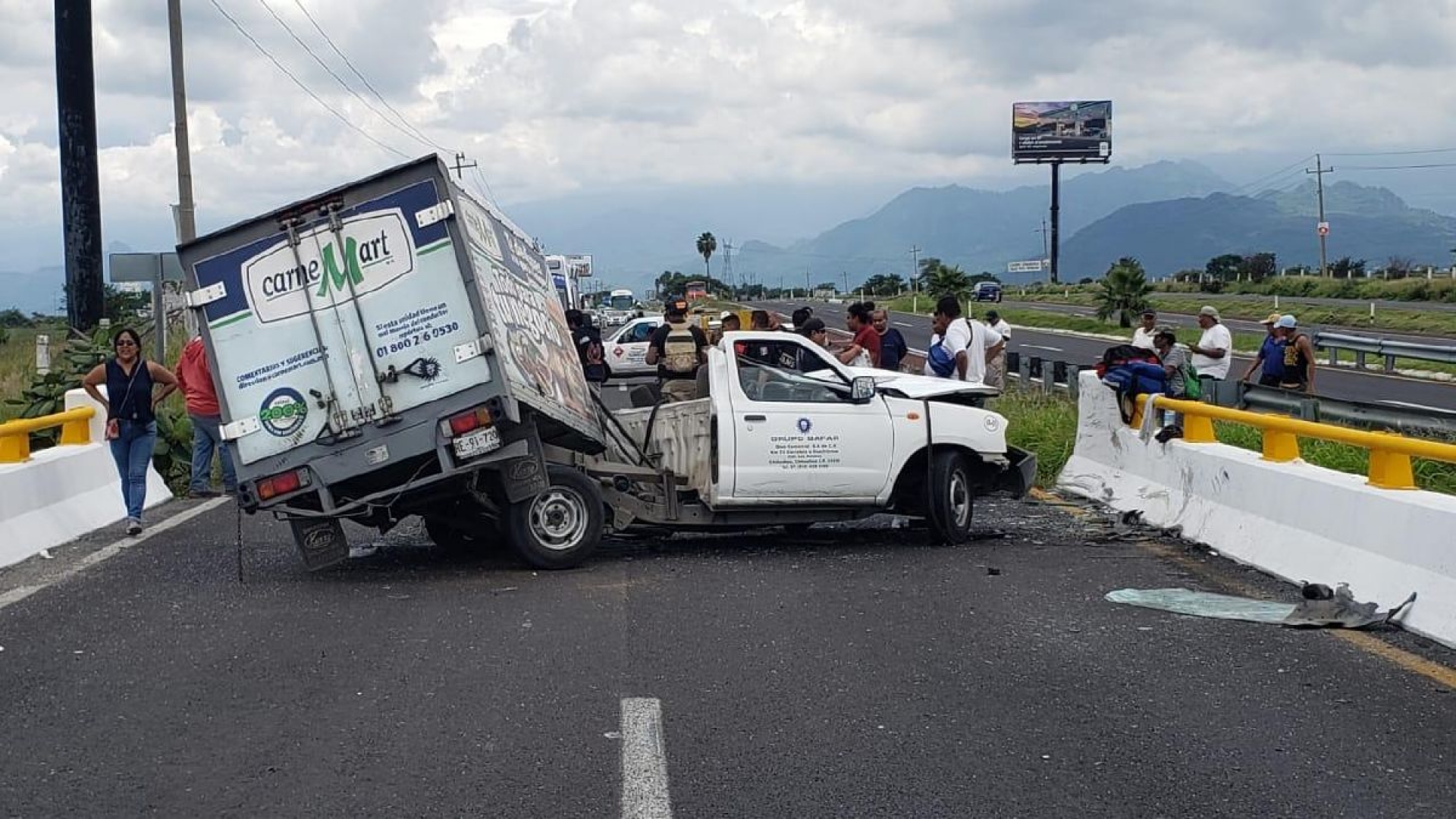 Perdió el brazo izquierdo durante una volcadura