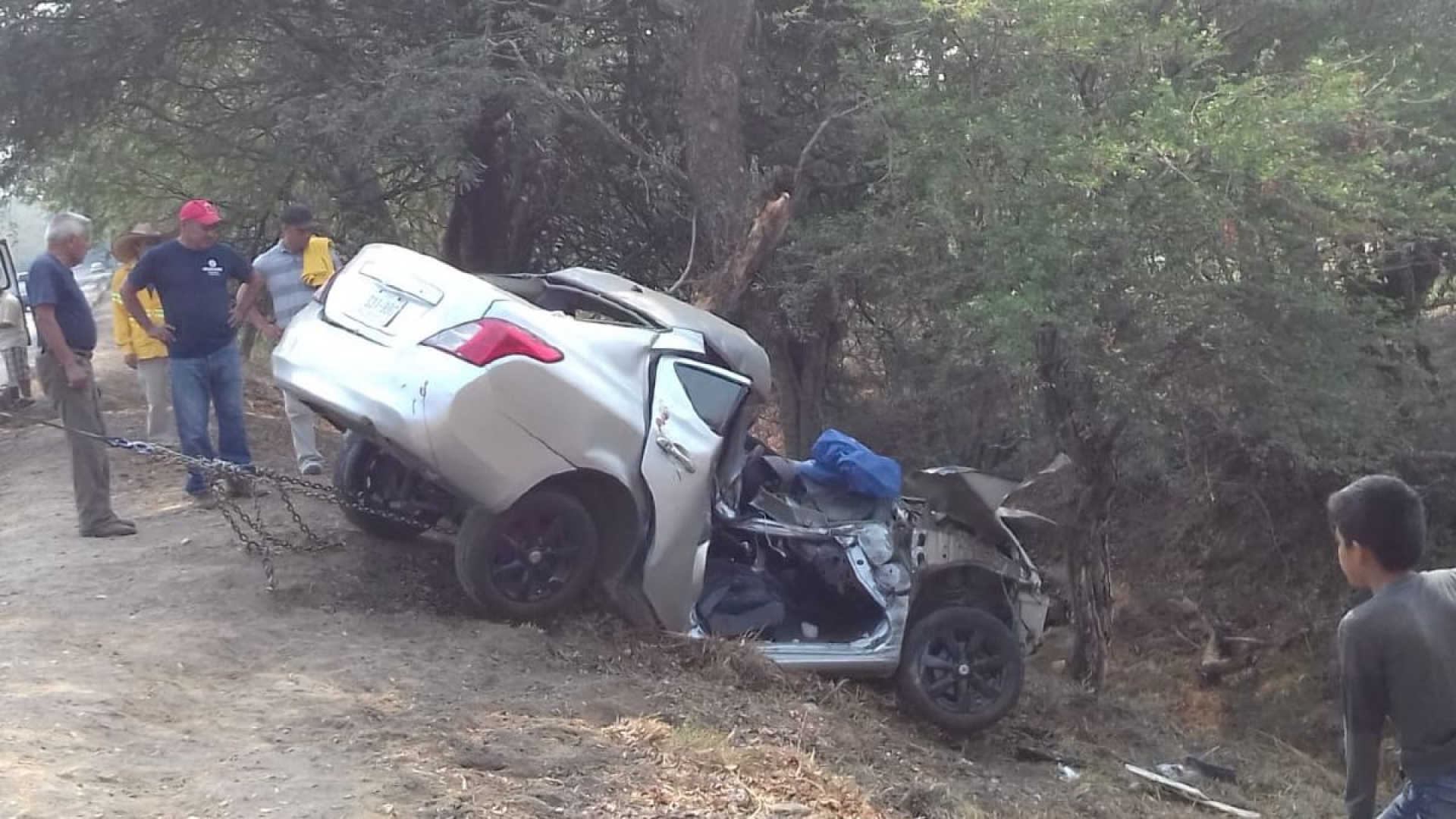 Choque en San Gabriel Las Palmas deja dos heridos
