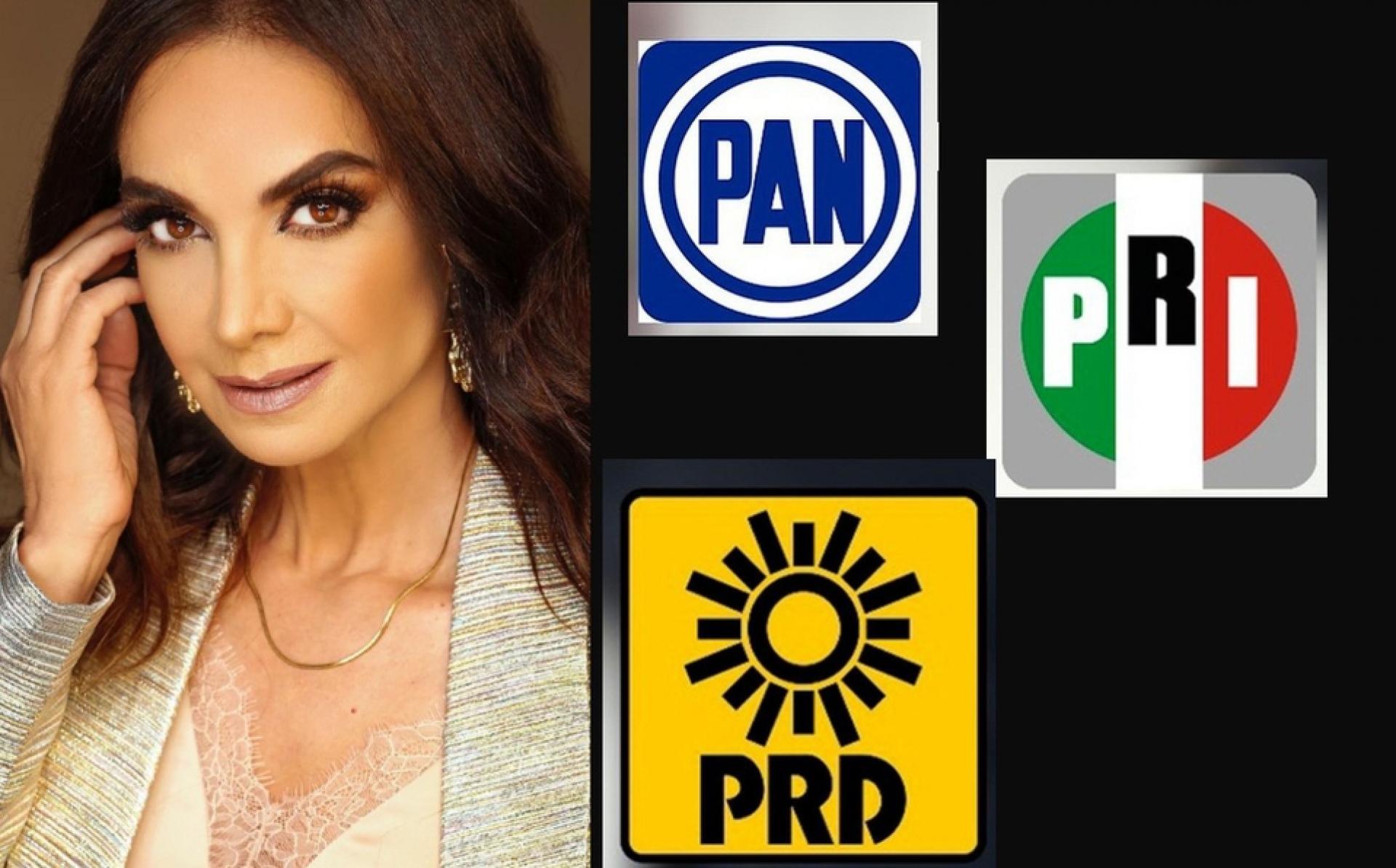 Lupita Jones acepta ser candidata del PRI, PAN y PRD a gobernadora de Baja California