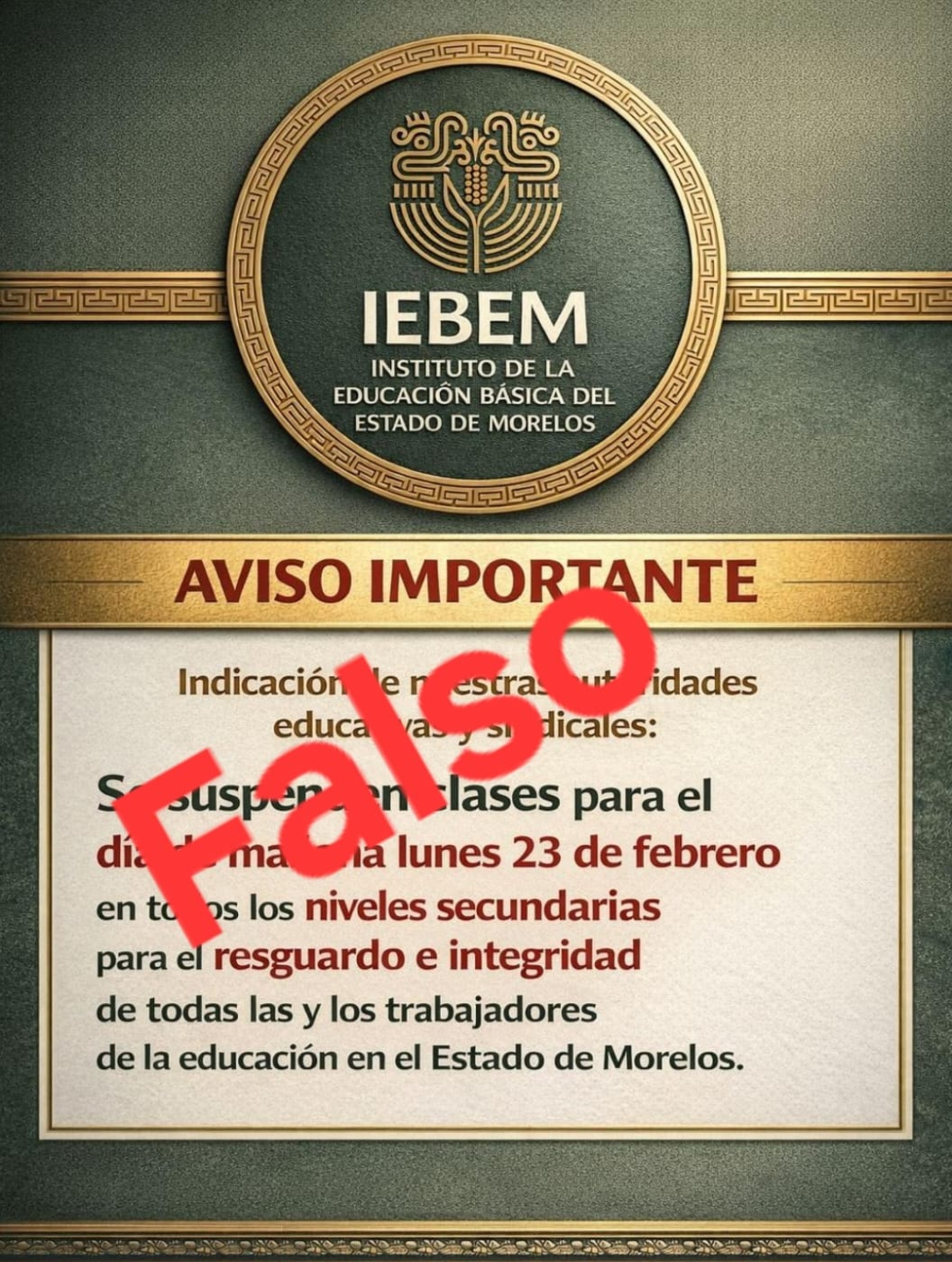 Estructura del sector educativo habría acordado suspender clases en el estado, aún sin anuncio oficial