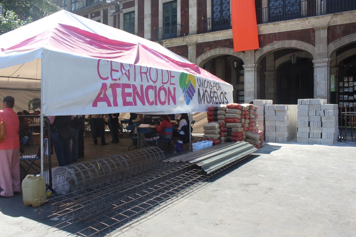 Inició la entrega en Cuernavaca de apoyos para damnificados por el sismo