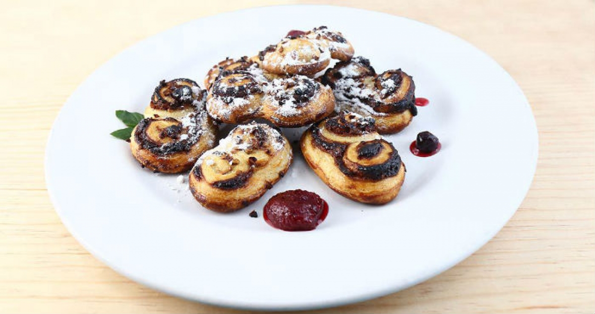Orejitas de crema de avellanas para el postre