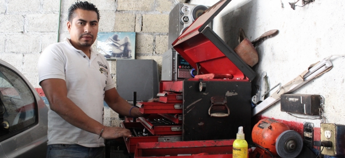 Daniel Arzate López, mecánico