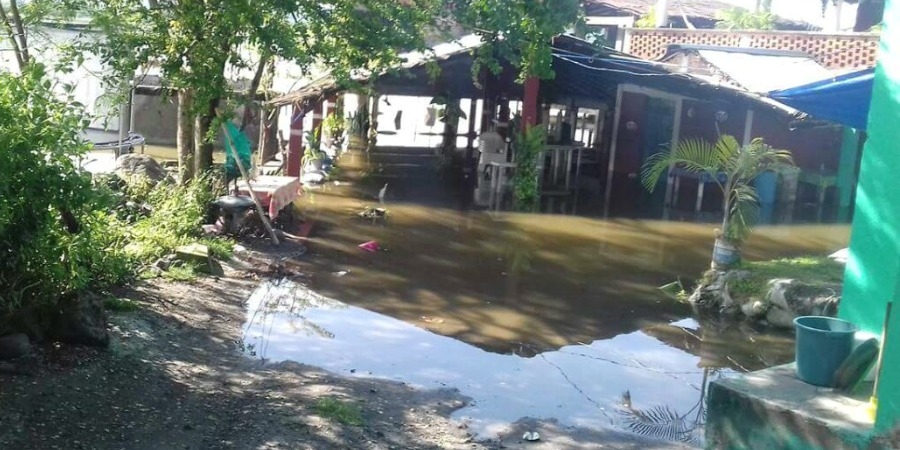 Se inundan palapas en Coatetelco, tras lluvias