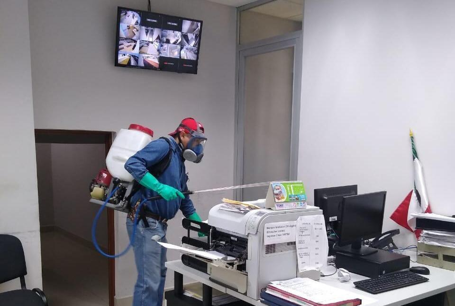 Realiza FGE limpieza y desinfección de instalaciones de la PIC