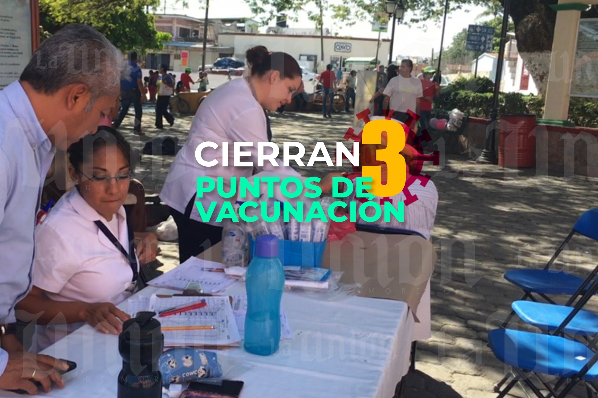 Cierran tres puntos de vacunación en Cuautla