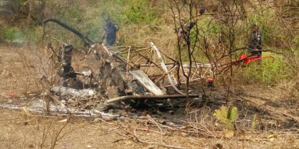 Cae aeronave en Cuauchichinola; fallece una persona