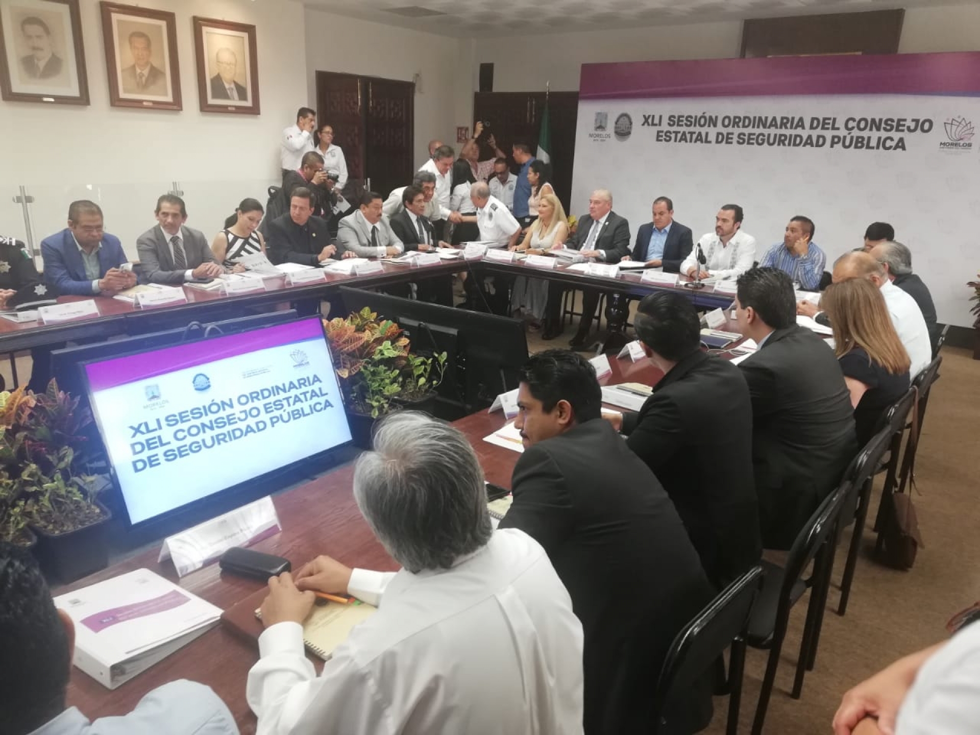 Realizan XLI sesión ordinaria del consejo estatal de seguridad pública