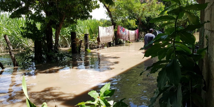 Al menos 50 viviendas se inundan en Puente de Ixtla