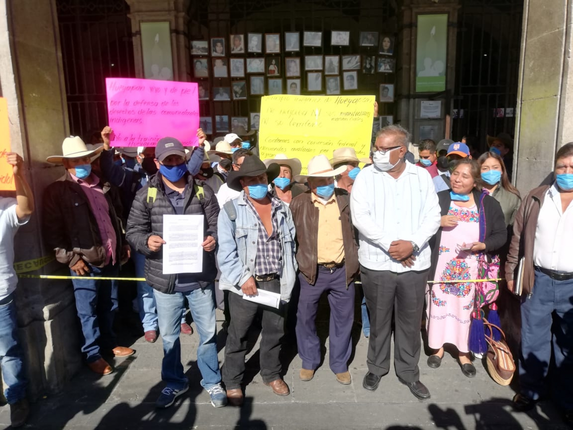Protestan habitantes de Hueyapan en Cuernavaca; denuncian destrozos