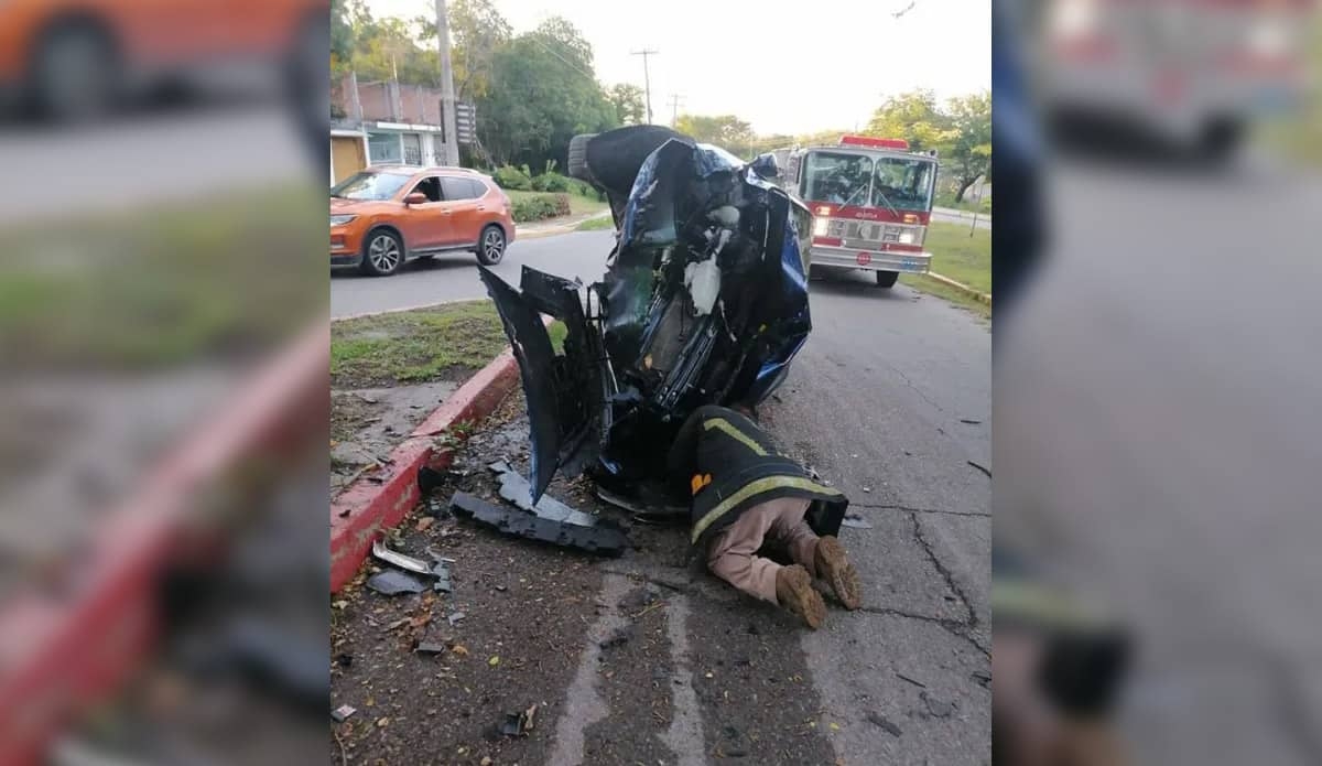 Volcadura en Jojutla deja a una joven herida