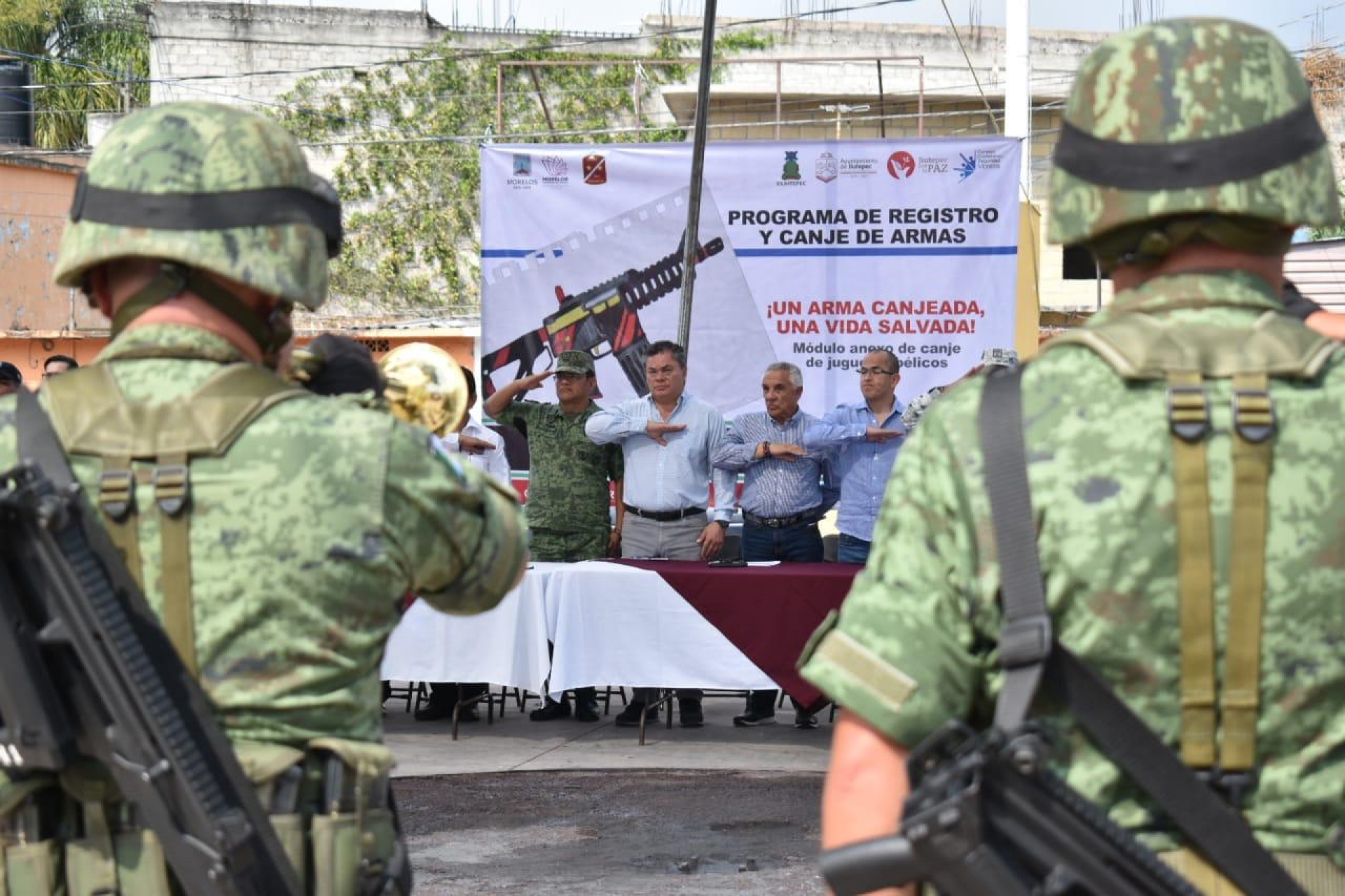Inician en Jiutepec programas 'Registro y canje de armas' y 'Juguemos sin violencia'