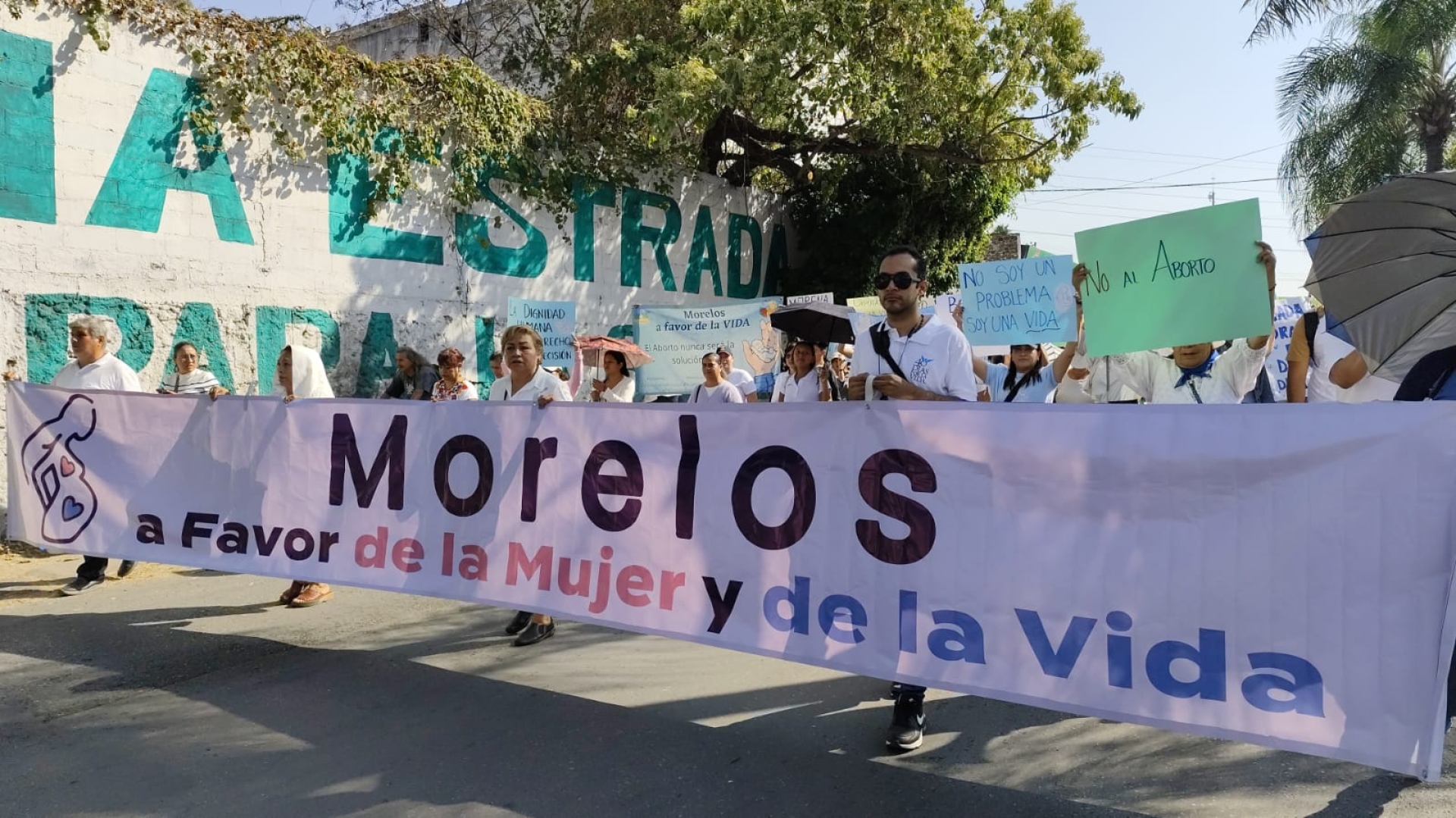Realizan marcha a favor de la vida