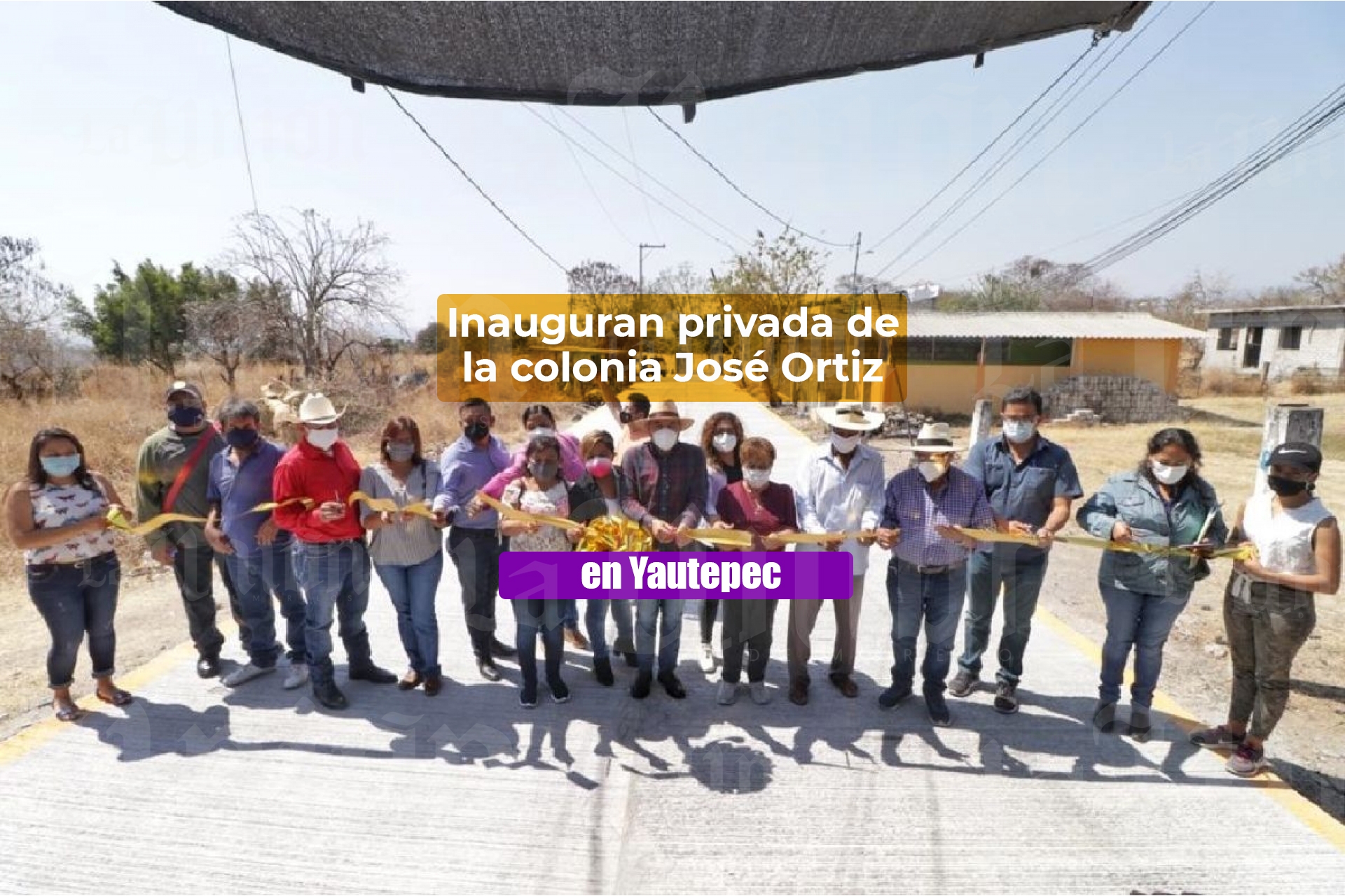Inauguran privada superior de la colonia José Ortiz
