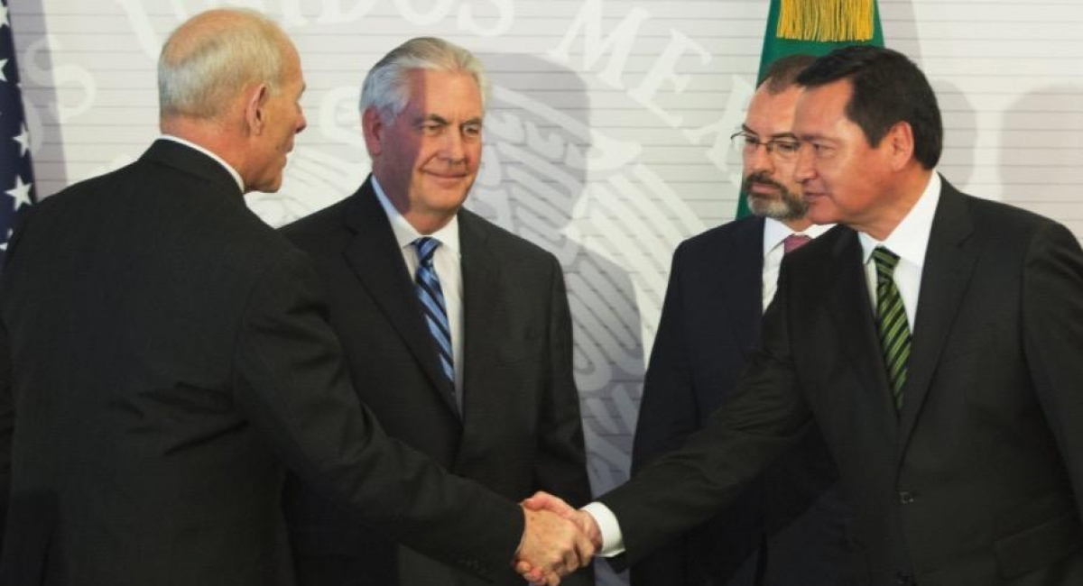 Del muro, ni hablamos en reunión con Tillerson y Kelly: Osorio
