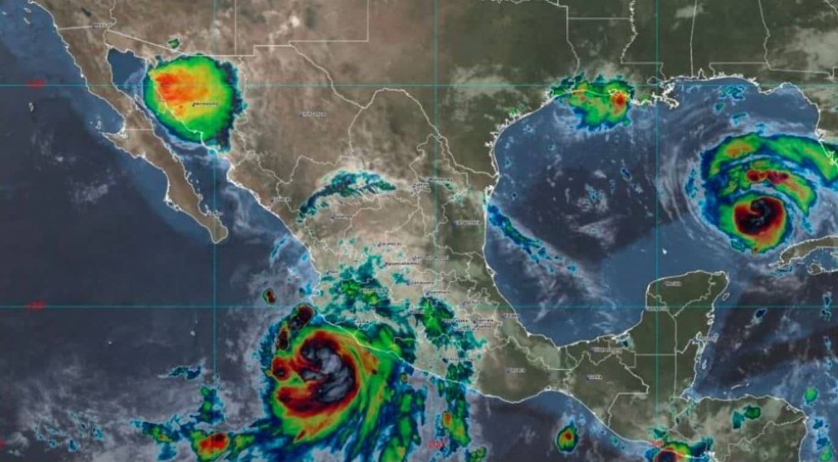 Huracán "Nora" de categoría 1 afecta las costas de Jalisco y Colima
