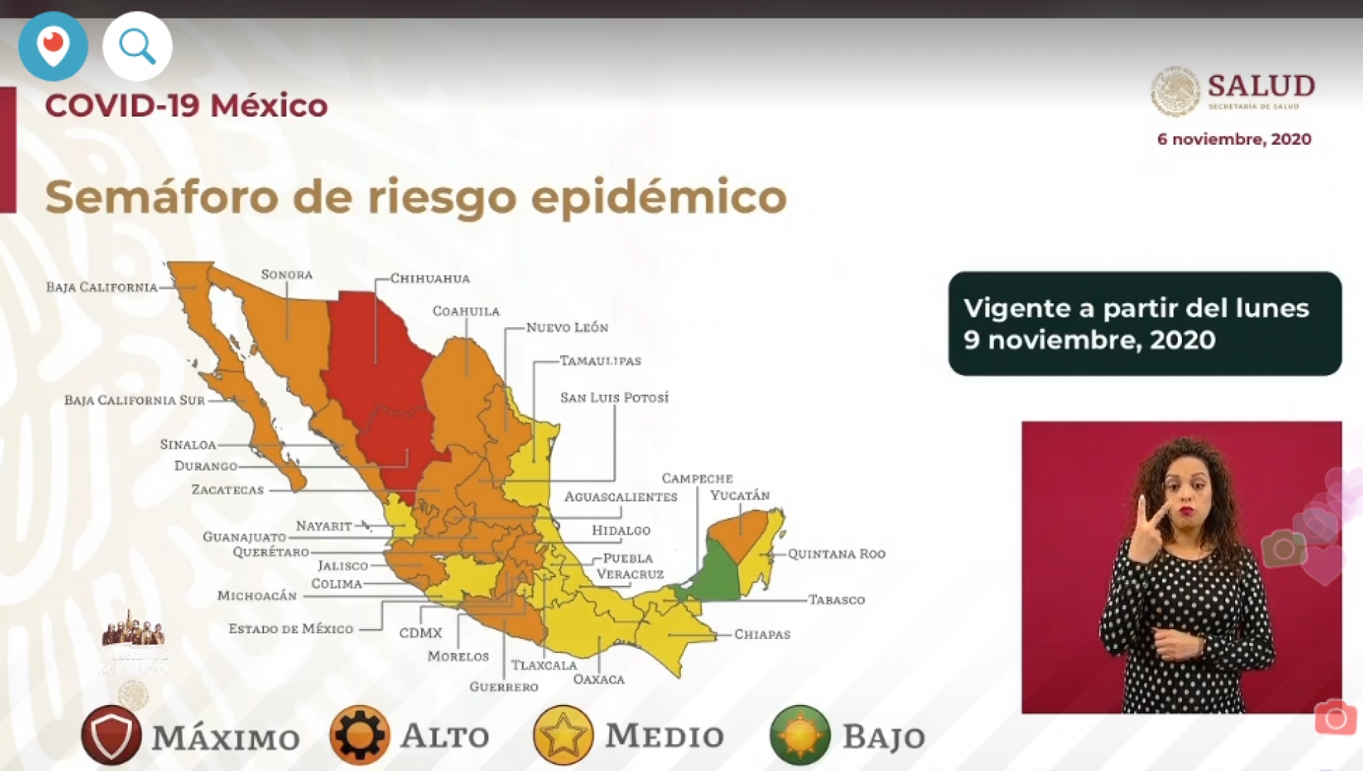 Morelos continúa en semáforo amarillo