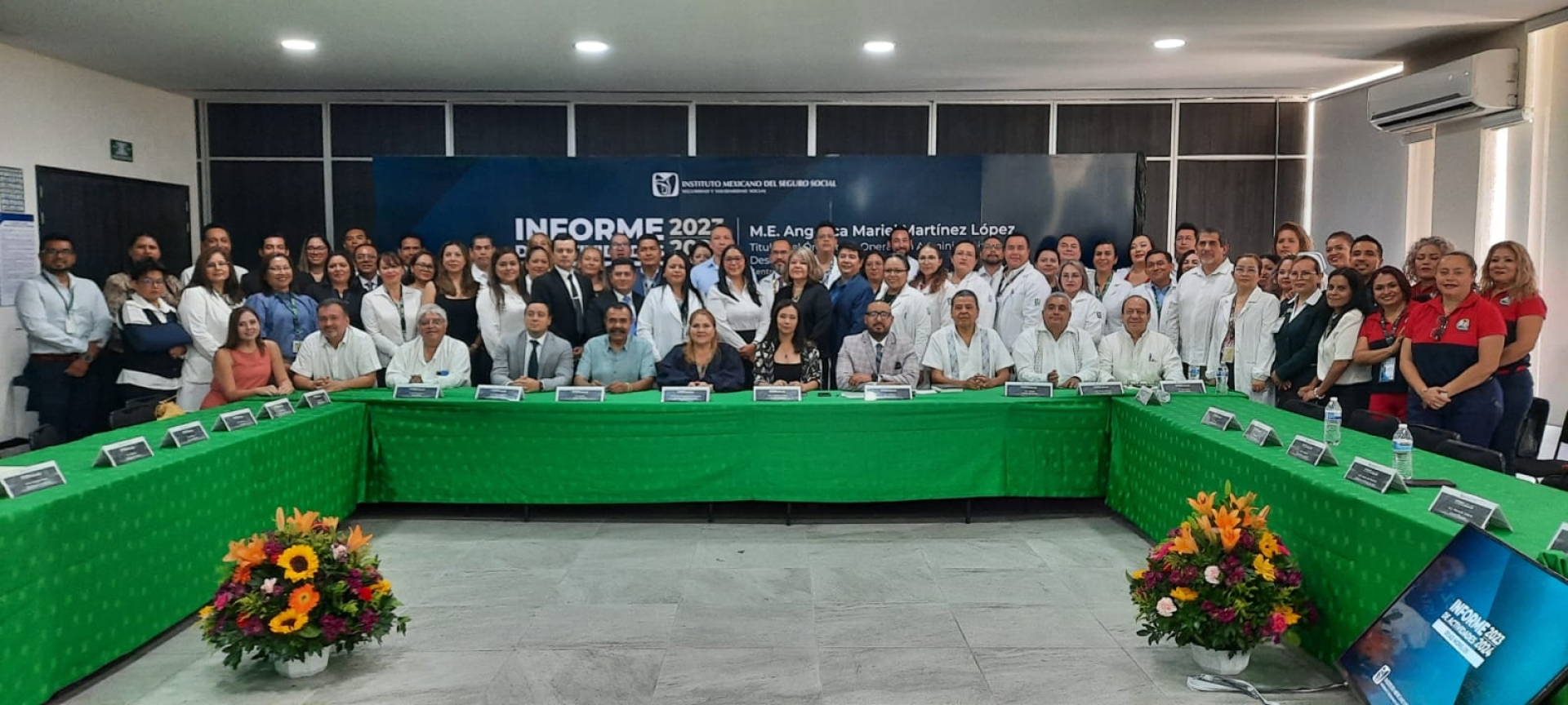 Rinde informe de actividades 2023, titular del IMSS en Morelos