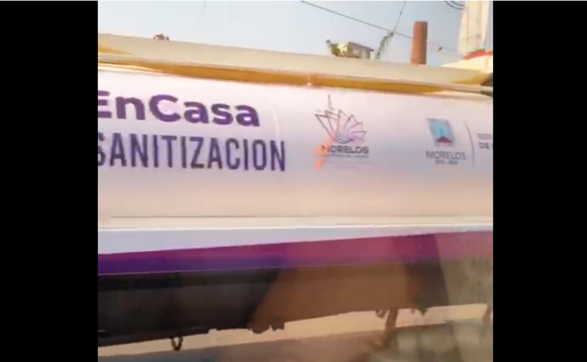 Llevan a cabo labores de sanitización en el centro de Temixco