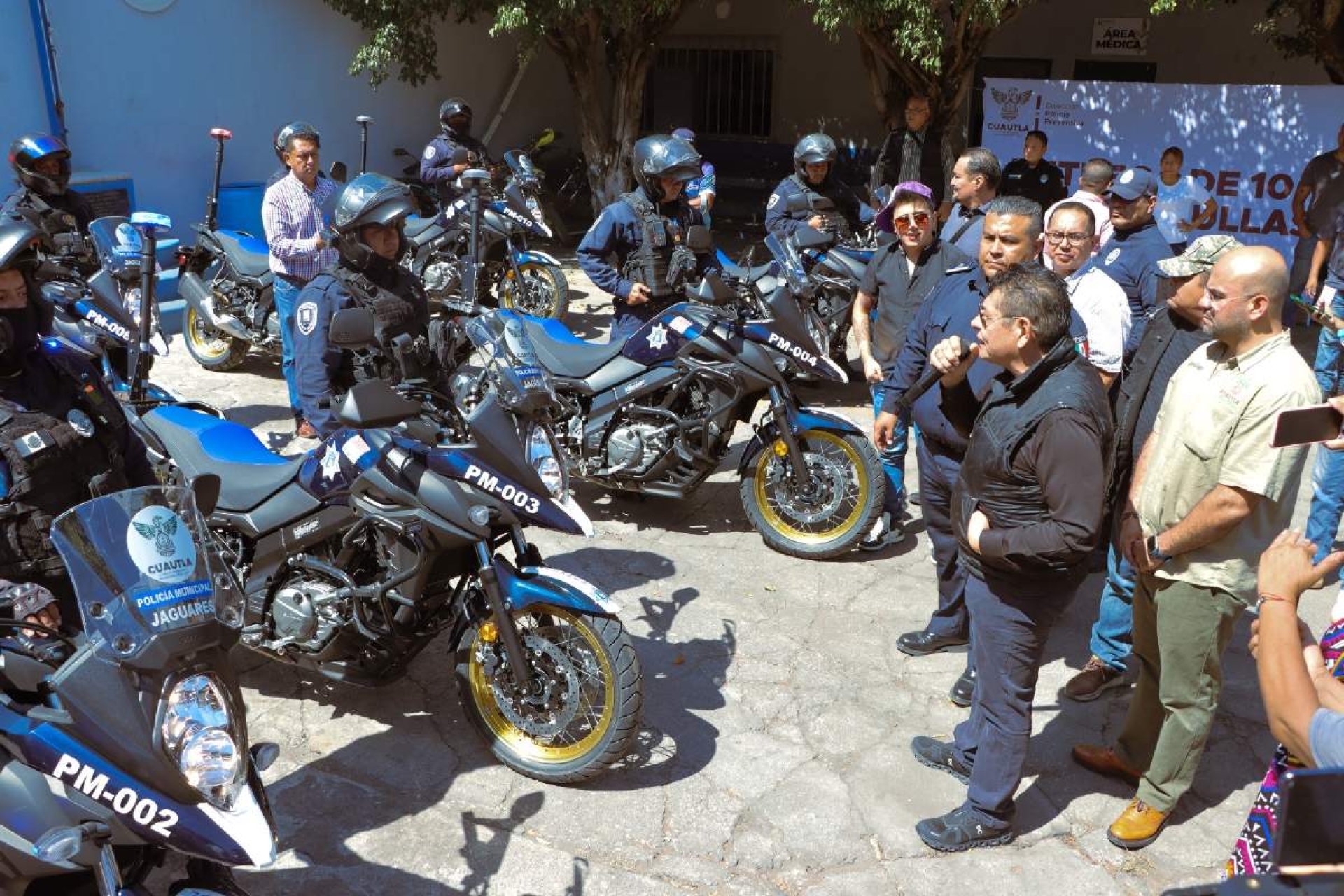 Refuerzan seguridad pública en Cuautla con diez motopatrullas