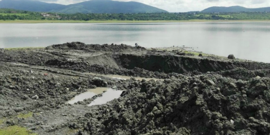 En riesgo, captación de aguas pluviales en la laguna de El Rodeo