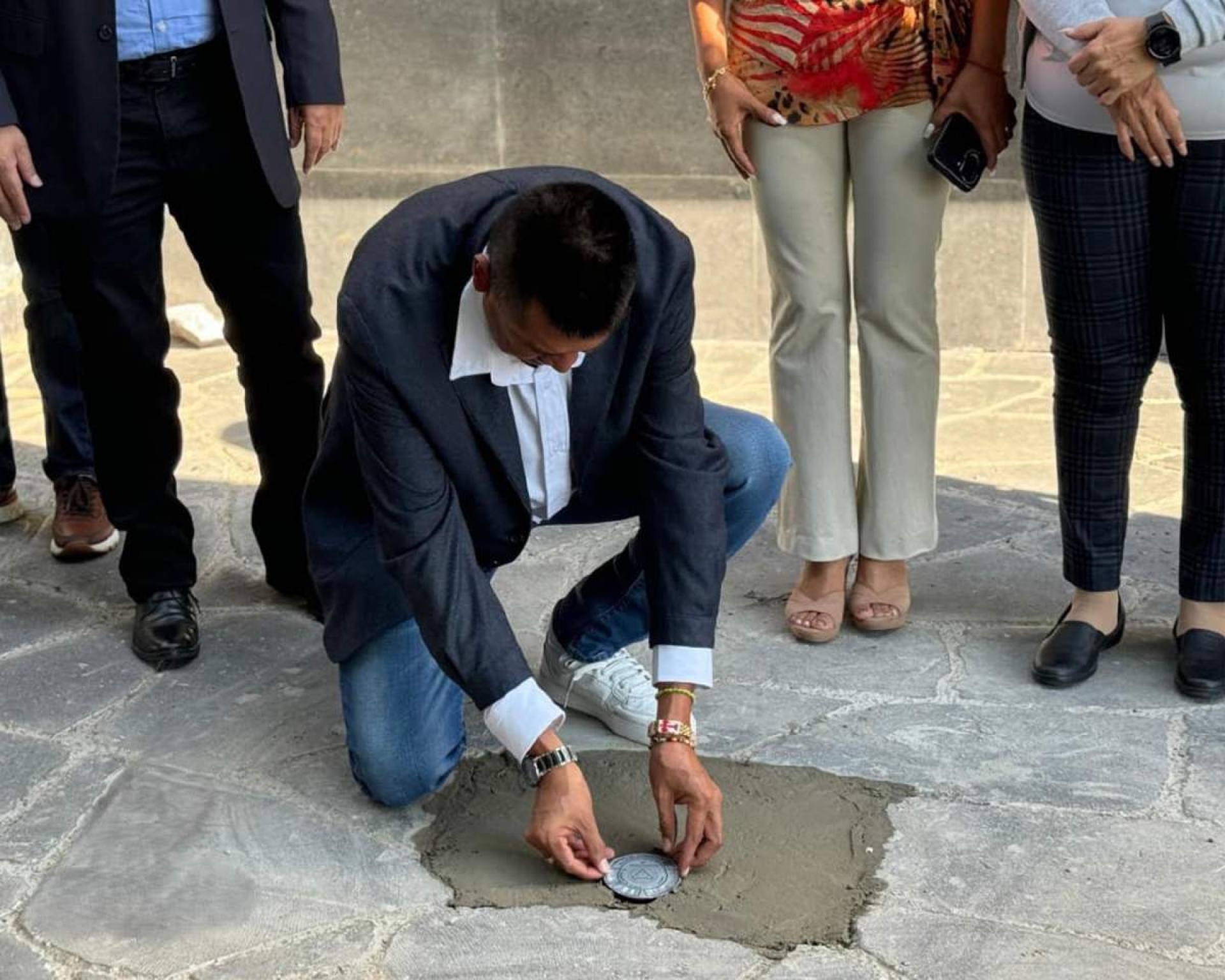 Coloca Reservas Territoriales placa geodésica en Atlatlahucan