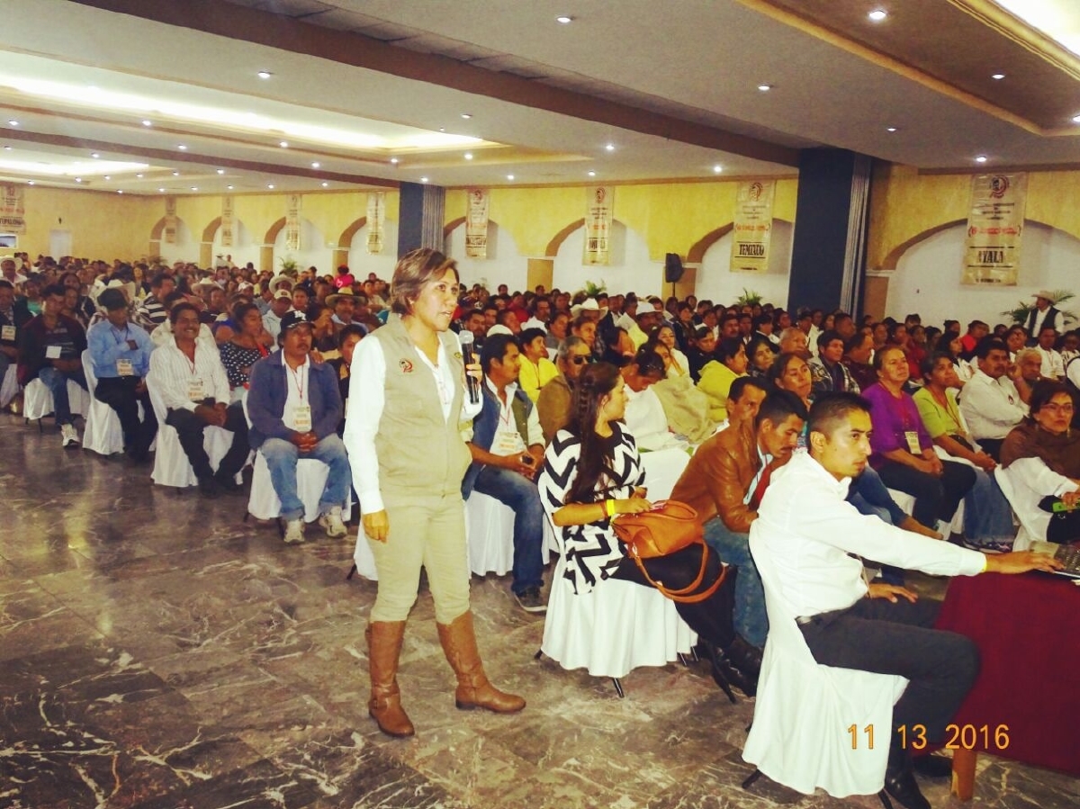 Genoveva Flores Ramírez, dirigente estatal de CIOAC Morelos, rindió su tercer informe de actividades