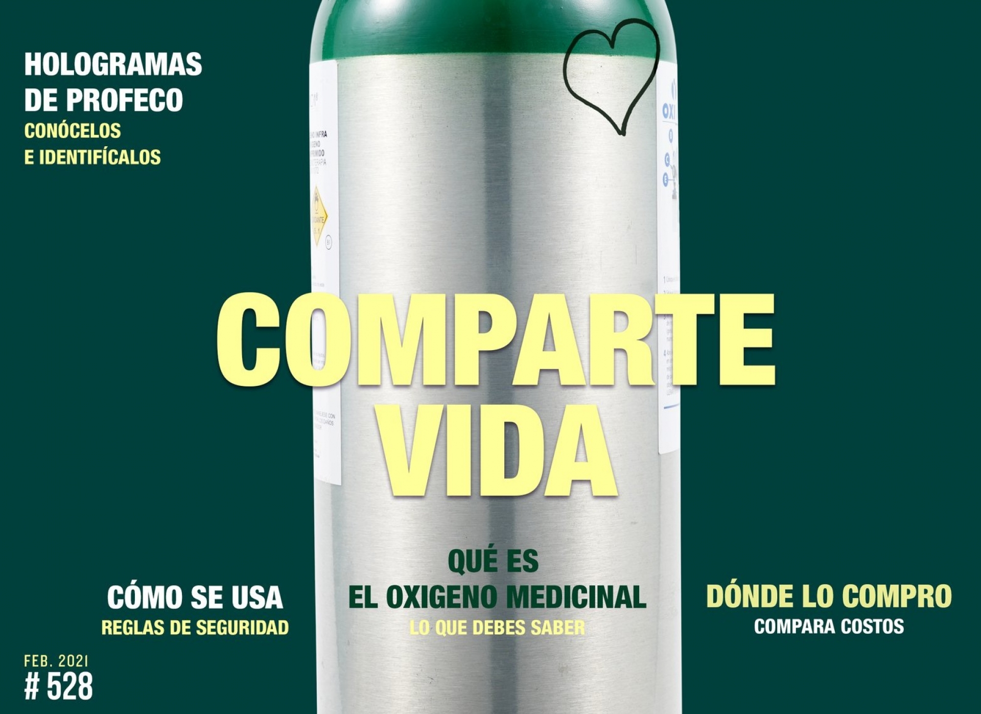 Presenta Revista del Consumidor guía de precios de oxígeno medicinal
