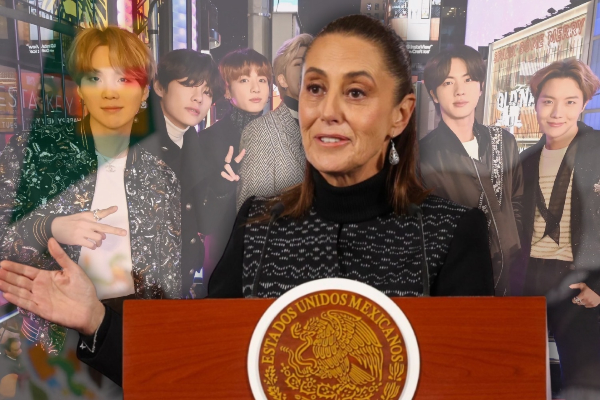 Sheinbaum envía solicitud diplomática a Corea del Sur para más conciertos de BTS