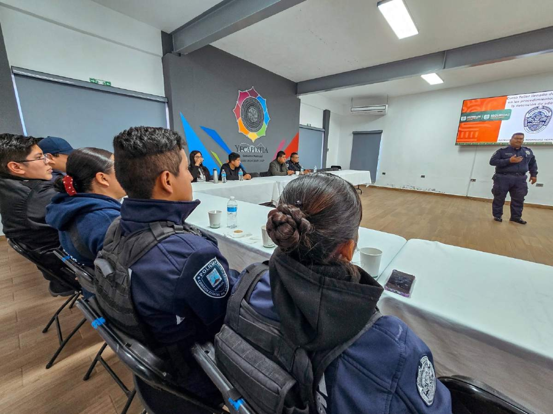 Capacitan a policías de Yecapixtla en justicia restaurativa