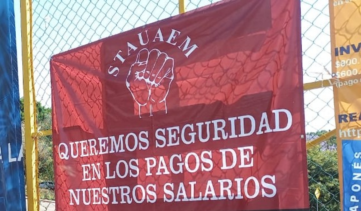 A la espera de que se firme convenio se mantienen integrantes del STAUAEM
