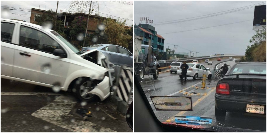 Choca un vehículo en la autopista México-Acapulco