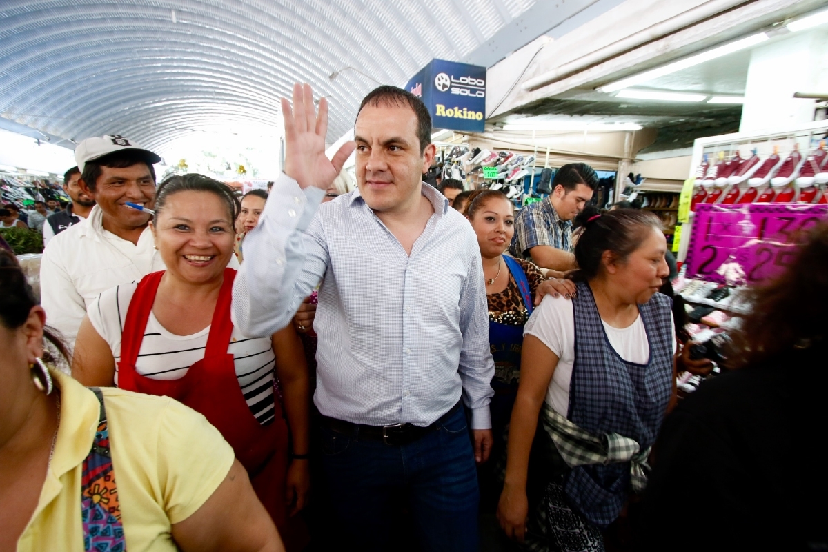 Reconocen comerciantes del Mercado Adolfo López Mateos el trabajo del alcalde Cuauhtémoc Blanco