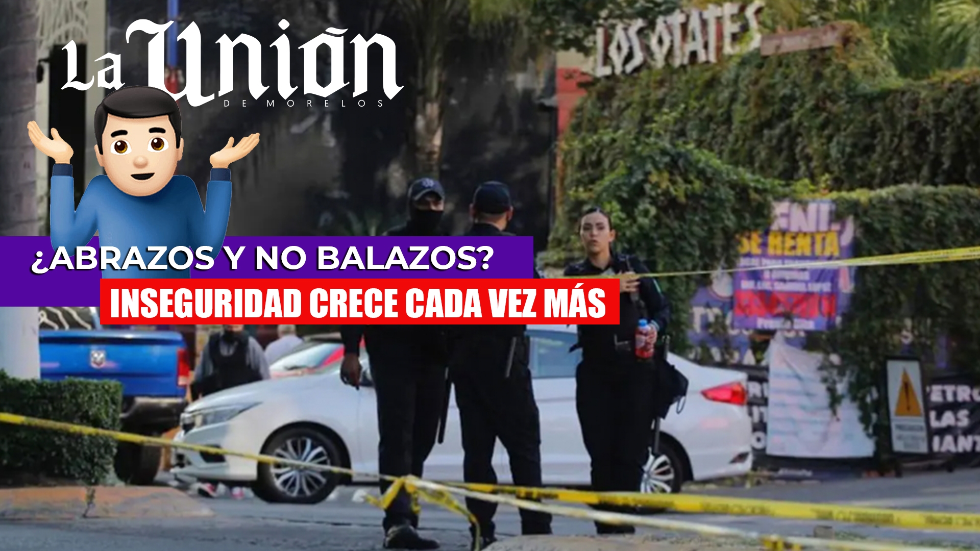 ¿Qué pasó con los abrazos y no balazos?
