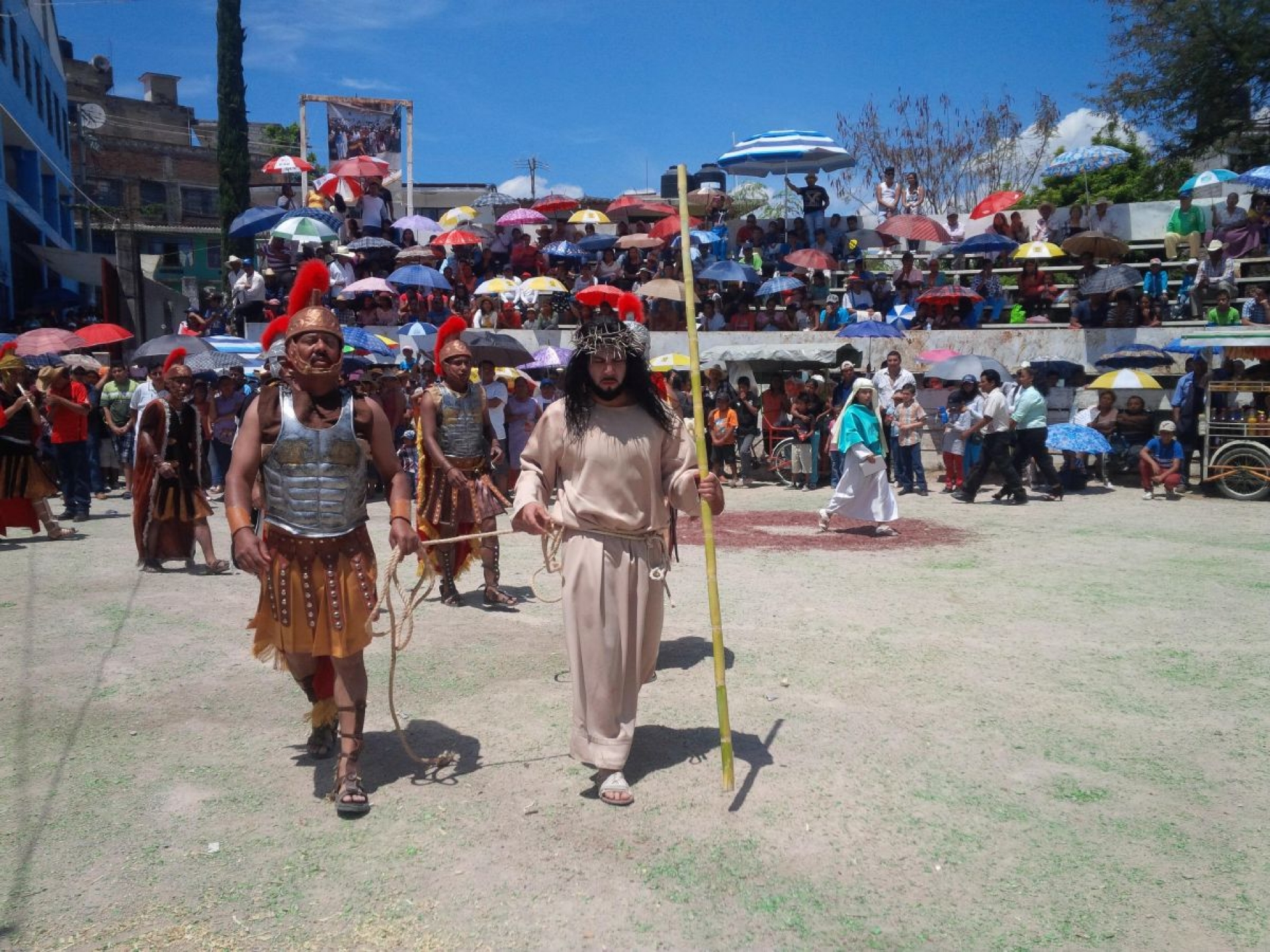 Todo listo para el viacrucis en Ayala