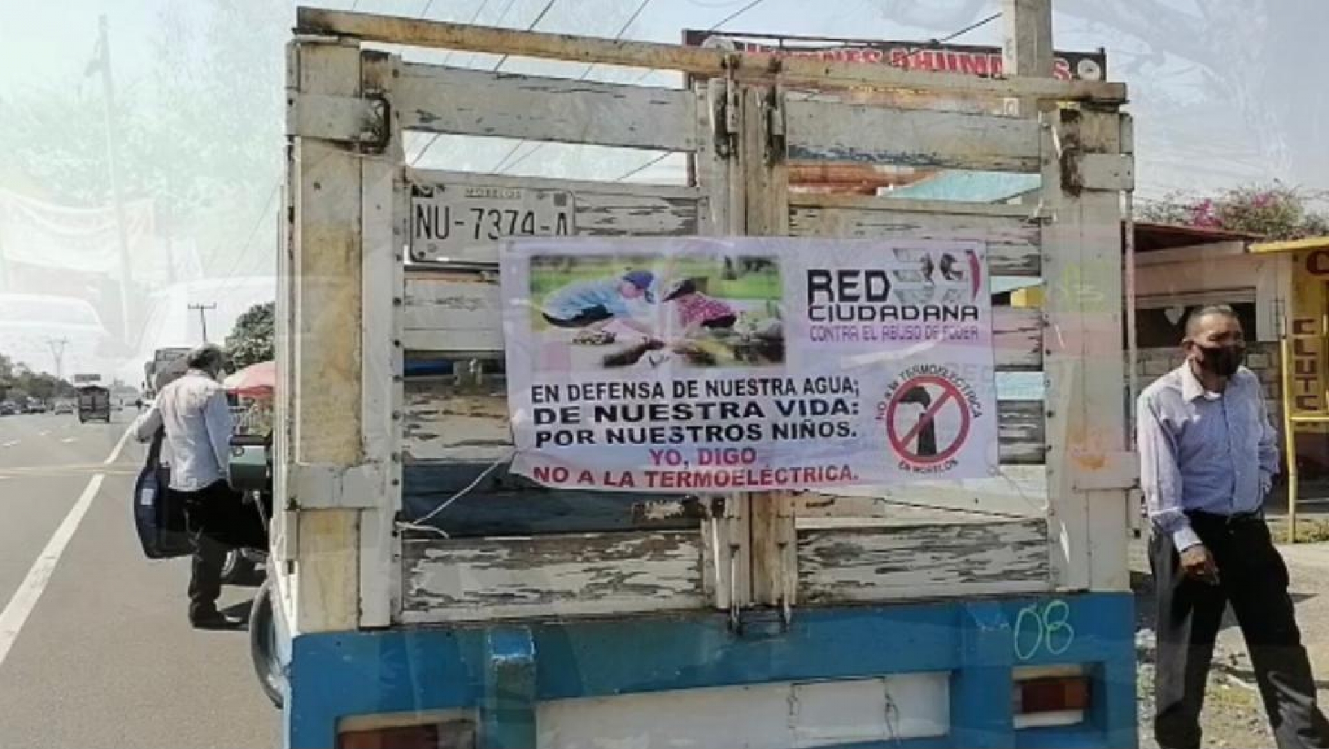 Realizan caravana opositores a la termoeléctrica