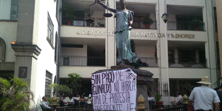 Trabajadores del Ayuntamiento de Emiliano Zapata exigen nuevamente el pago de salarios atrasados y prestaciones