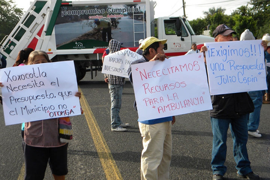 Bloquearon nueve horas la Alpuyeca-Jojutla