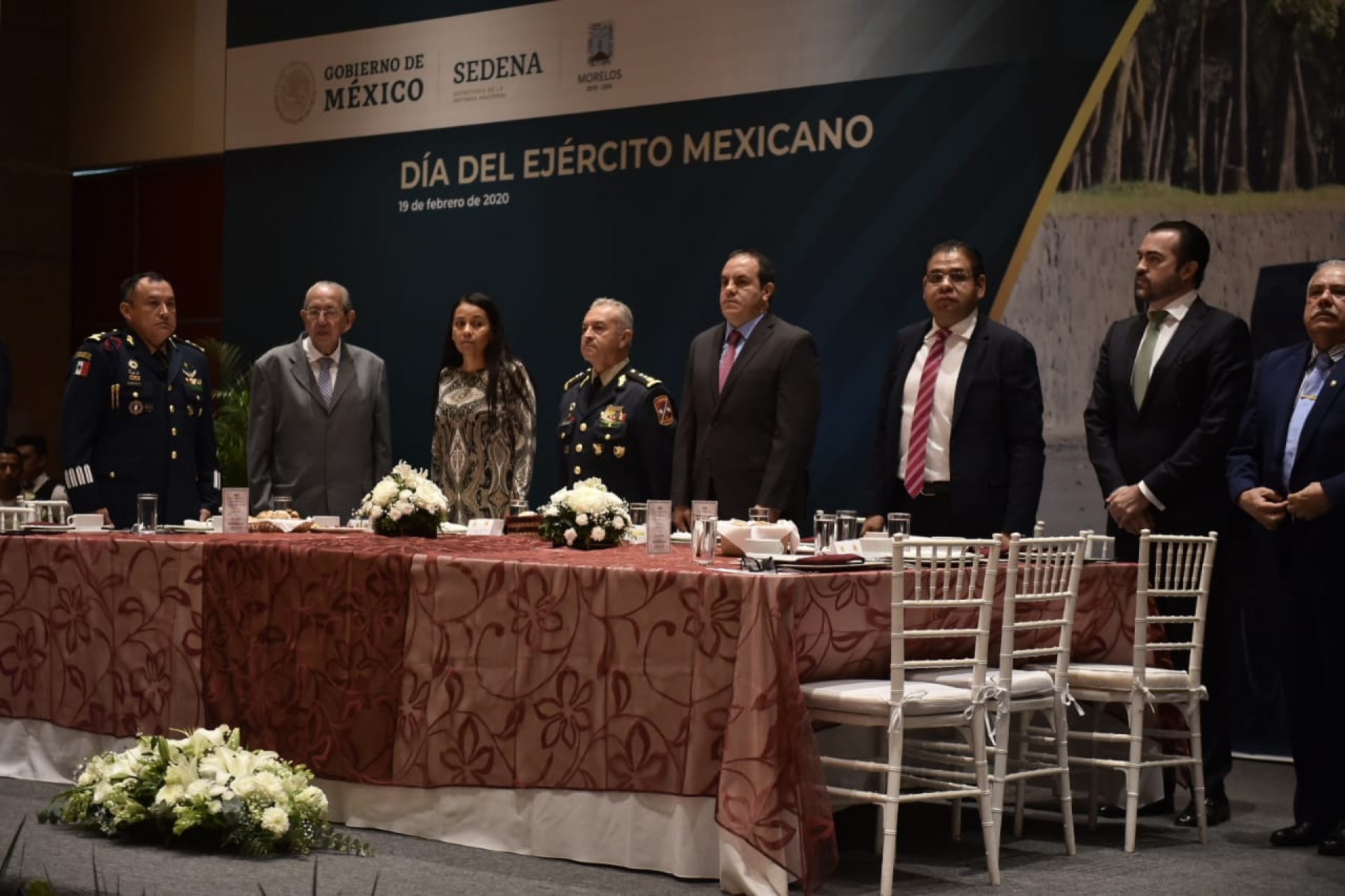 Realizan acto oficial de conmemoración del Día del Ejército Mexicano