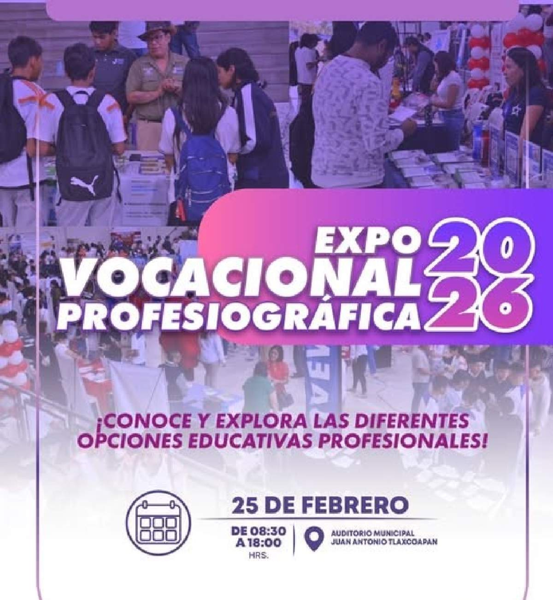 Realizarán expo vocacional profesiográfica 2026 en Jojutla