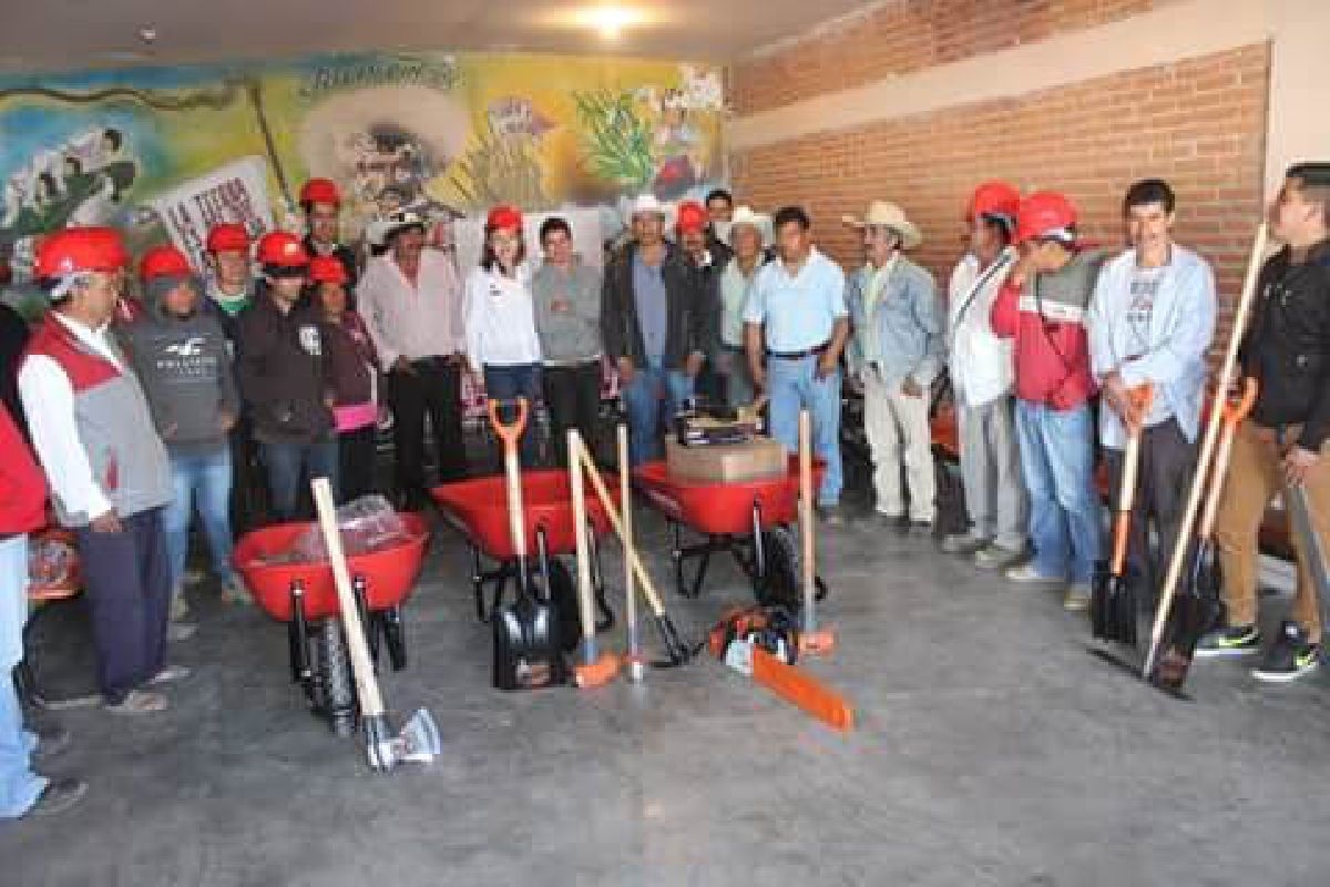 Presentan brigadas de remoción de escombro y de brecha cortafuegos en Tetela del Volcán