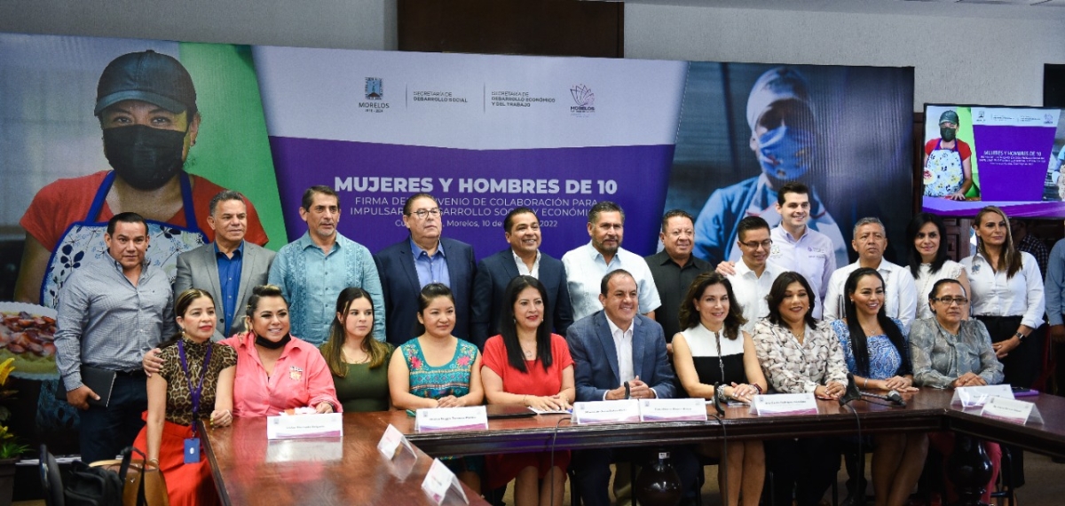 Apoya gobierno de Cuauhtémoc Blanco a 'Mujeres y Hombres de 10' para contribuir a la reactivación económica de Morelos