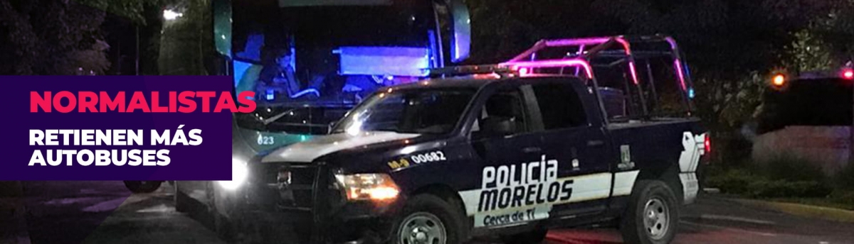Retienen normalistas de Amilcingo más autobuses en Cuautla