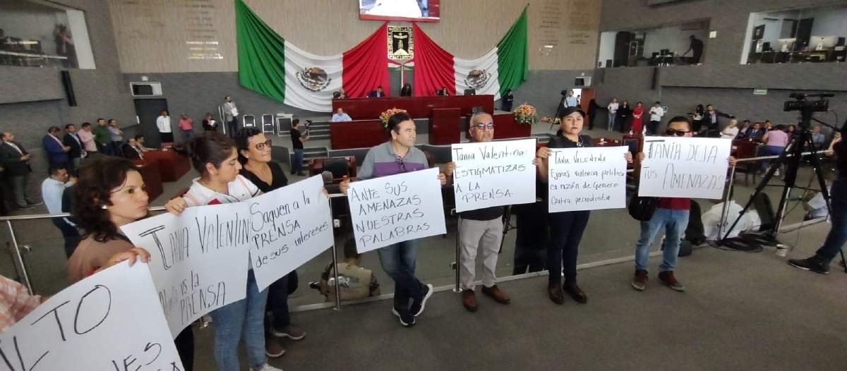 Repudian amenazas de Tania Valentina Rodríguez hacia reportera