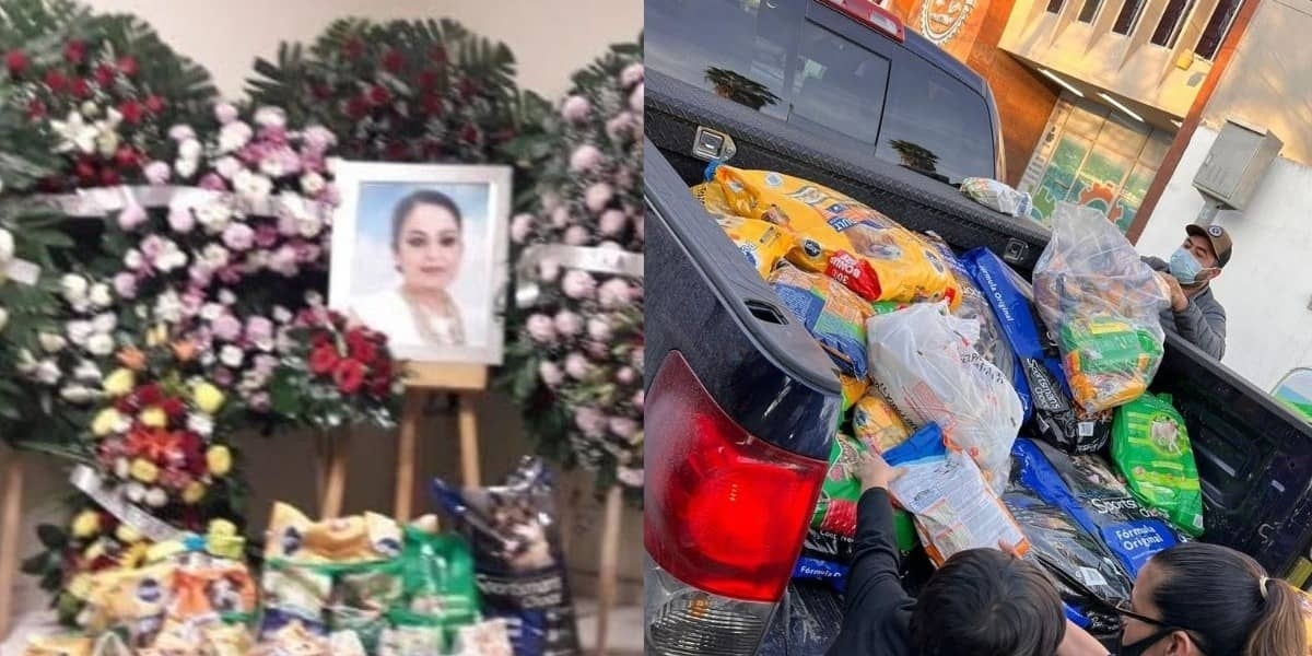 El funeral de esta mujer se llenó de croquetas para animales