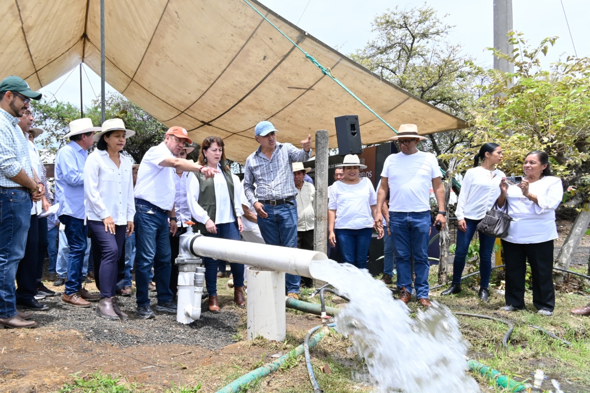 Cumple Gobierno de Morelos compromiso de modernizar el sistema de riego del pozo 'El Terrero' en Tepoztlán
