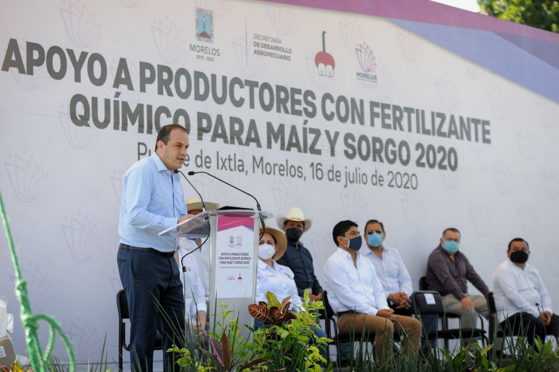 Arranca Cuauhtémoc Blanco entrega de fertilizante para el ciclo agrícola primavera-verano