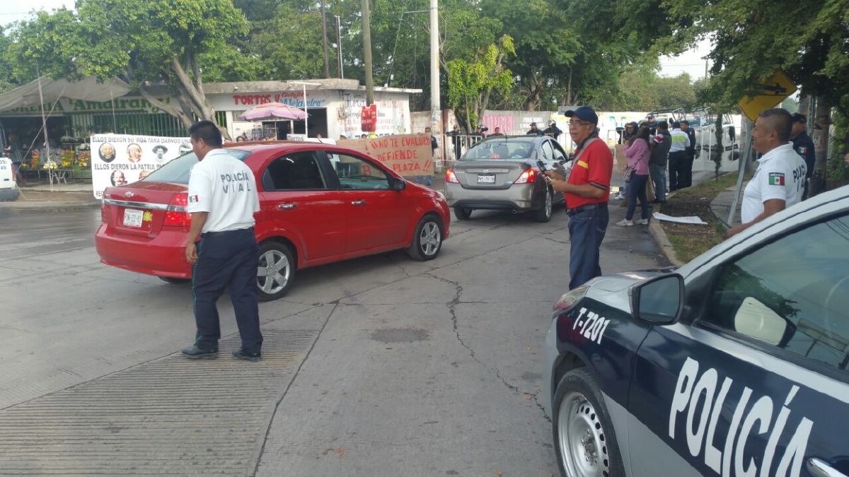 El MMB protestó contra la evaluación de permanencia