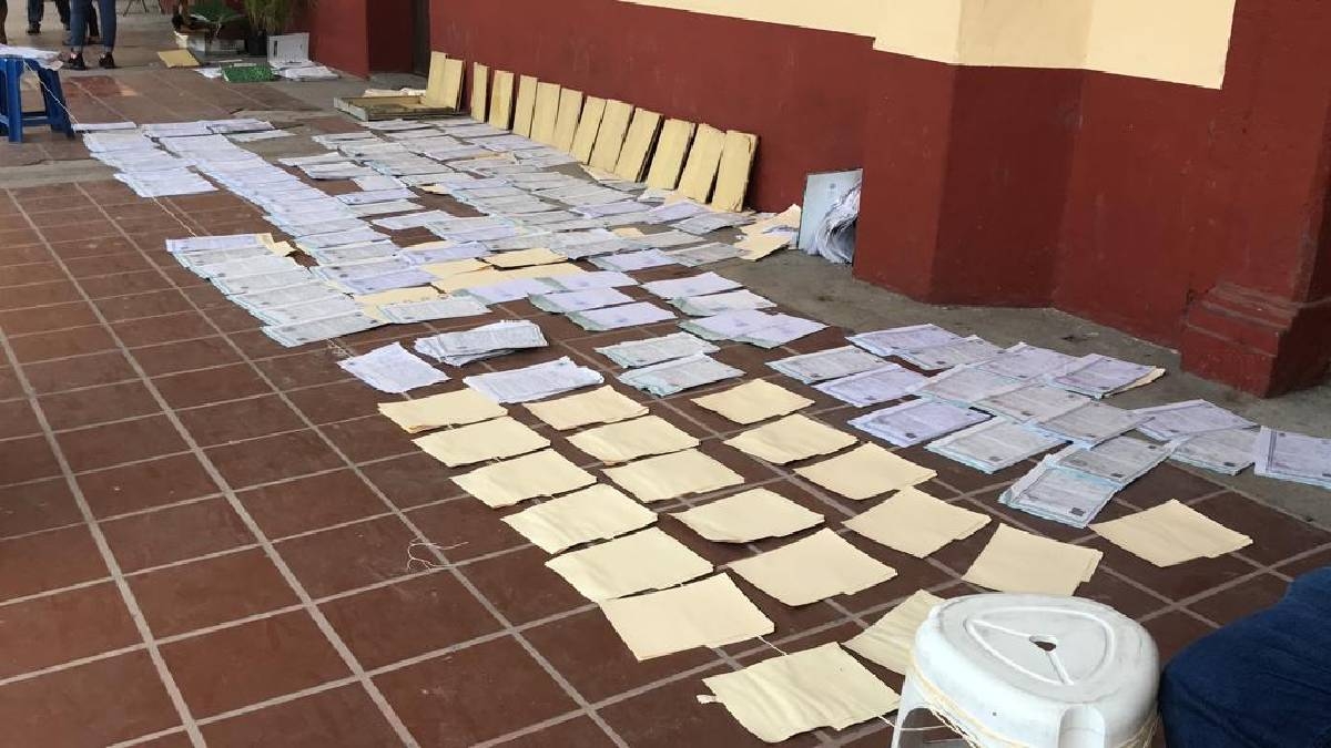 En riesgo, archivo histórico del Registro Civil de Cuautla por lluvias